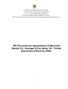 Bid Document for Appointment of Merchant Bankers