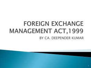 foreign exchange management act,1999 - Ludhiana