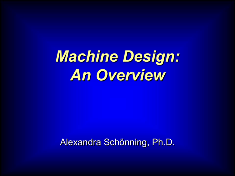 machine design thesis