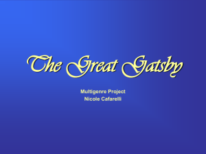 The Great Gatsby - cafsclass