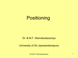 Positioning - CA Sri Lanka