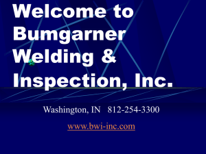 Welcome to Bumgarner Welding & Inspection, Inc.