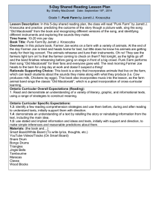 "Punk Farm" shared reading plan