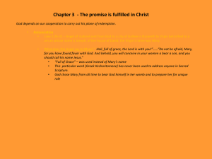 Chapter 3 - The promise is fulfilled in Christ