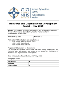 Workforce and Organisational Development Report – May 2015