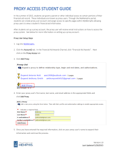 proxy access student guide