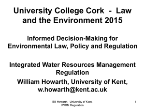 Prof William Howarth - University College Cork