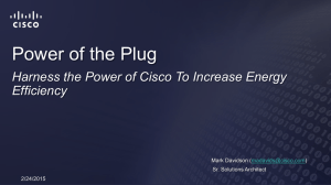 Power of the Plug - Energy Huntsville Initiative