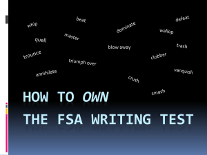 Owning-the-FSA-Writing-Test-Revised-2016