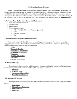 ib biology lab report sample