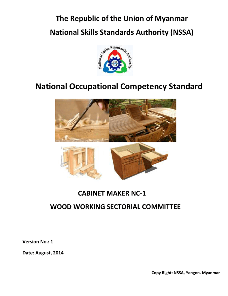 Cabinet Maker Competency Standard Level 1