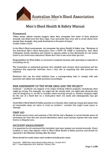 AMSA 1.1 Complete Men's Shed Health & Safety Manual