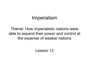 Lsn 13 Imperialism