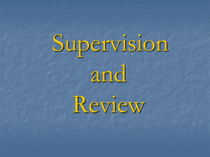 Supervision and review - Comptroller and Auditor General of India