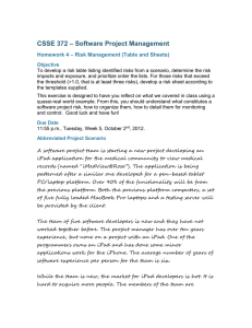 CSSE 372 – Software Project Management - Rose