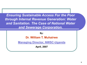 William Tsimwa Muhairwe, The Case of National Water and
