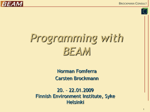 Programming with BEAM