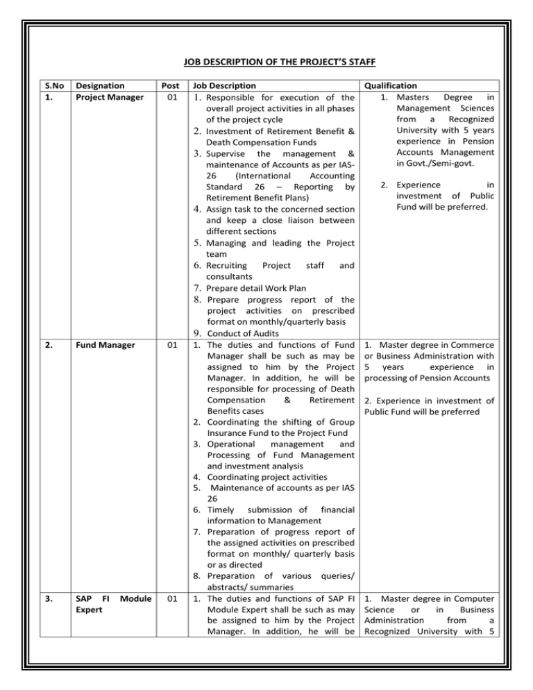 job-description-of-the-project-s-staff-s-no-designation