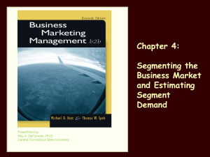 Segmenting the Business Market