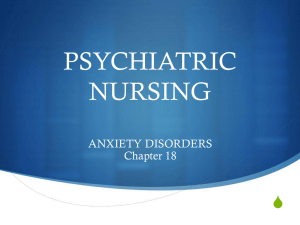Anxiety Disorders - Philadelphia University