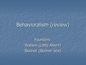 Behavioralism (review)