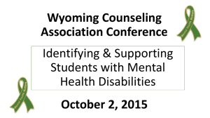 PowerPoint Presentation - Wyoming Counseling Association