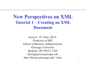 XML - Gonzaga University