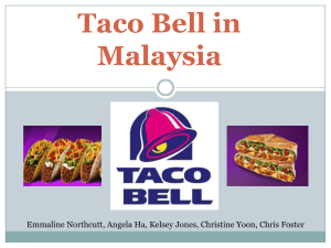 Taco Bell in Malaysia - Christine Hajin Yoon