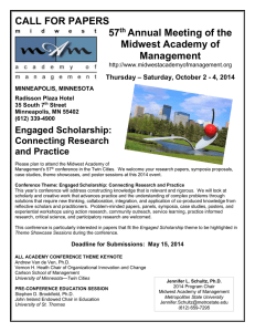 Call for Papers - Midwest Academy of Management