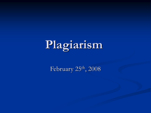 Plagiarism - english131-12