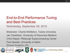 End-to-End Performance Tuning and Best Practices