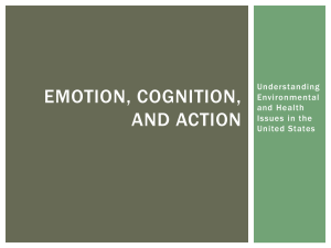 Emotion, cognition, and action