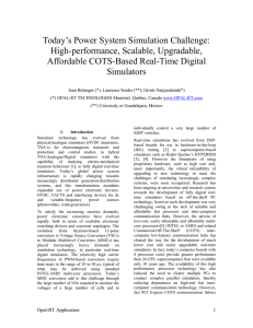 Validation of SSN-UB in a 2-level ad/dc conversion system - Opal-RT