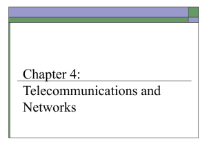Chapter 4: Telecommunications and Networks