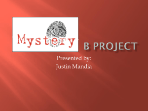 Mystery B project presentation