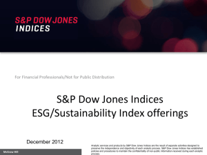 Clean Industry Low Carbon Beta ESG/Sustainability Indices