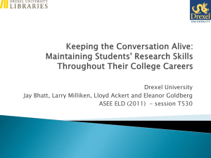 Keeping the Conversation Alive: Maintaining Students' Research
