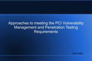 PCI-DSS Vulnerability Management