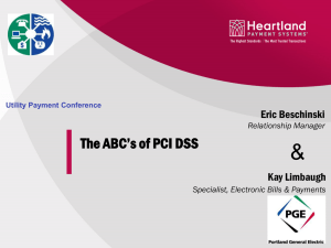 The ABC's of PCI DSS - Utility Payment Conference