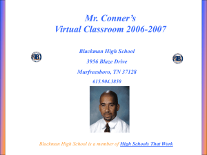 Mr. Conner's Virtual Classroom