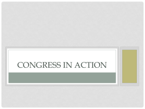 Congress in Action - Notes post version