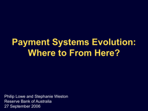 Bilateral Systems - Reserve Bank of Australia
