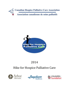 Final Report - 2014 Hike - Canadian Hospice Palliative Care