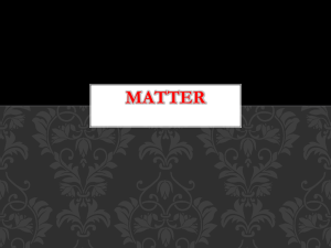 Matter PPT notes