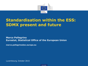 Standardisation within the ESS: SDMX present and future
