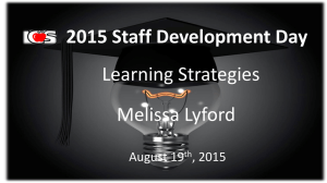 Learning Strategies - Lake County Schools