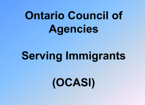 Tips (Cont'd) - OCASI - Ontario Council of Agencies Serving