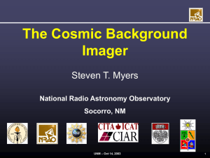 The Cosmic Background Imager - National Radio Astronomy