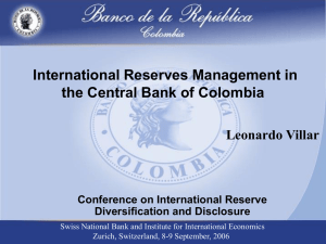 International Reserves Management in the Central Bank of