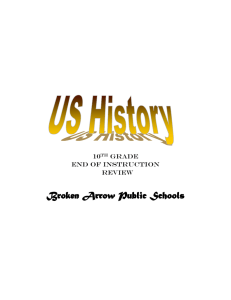 US History EOI Review - Broken Arrow Public Schools